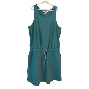 ATHLETA GIRL HAVIN A GREAT TIME Aqua/Teal ROMPER SIZE XL 14 EUC